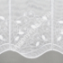 Kép 1/2 - Hímzett levélmintás fehér vitrázs 60 cm